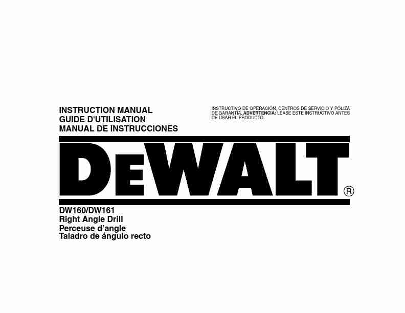 DeWalt Drill DW161-page_pdf